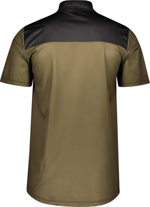 Scott Trail Flow Zip Trikot kurzarm green moss/black (Herren)