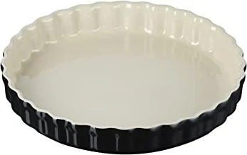 Le Creuset Tarte-Backform 28cm 2.1l schwarz glänzend