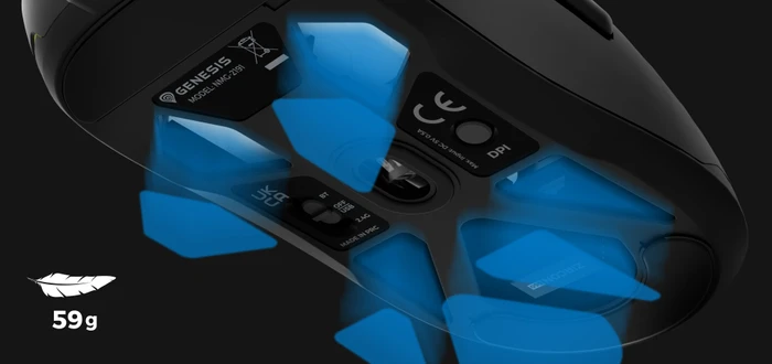 Genesis Zircon 660 Wireless Ultra-Lightweigt Gaming Mouse schwarz, USB/Bluetooth