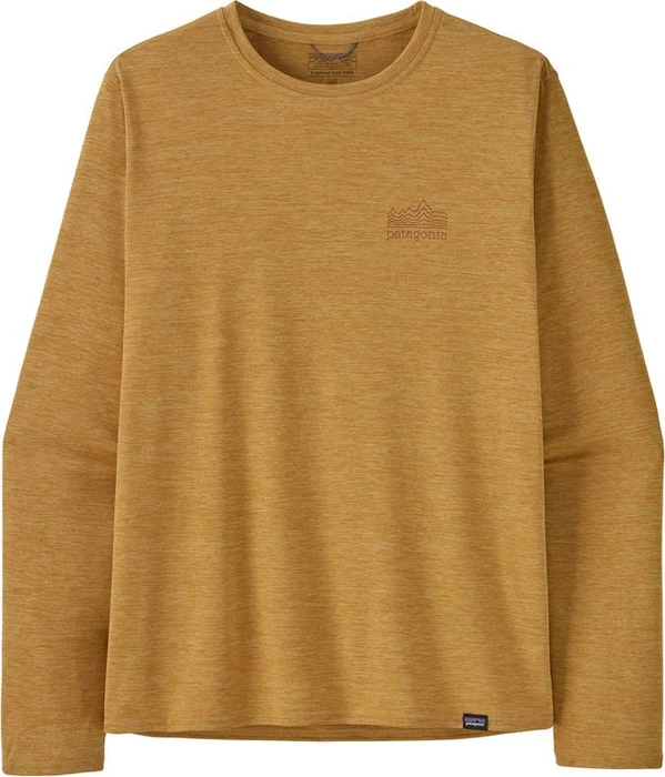 Patagonia Capilene Cool Daily Graphic Funktionsshirt langarm beeswax tan x-dye (Herren)