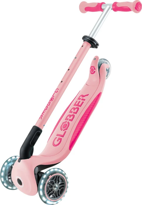 Globber Go Up Deluxe Lights Kickboard pastel pink