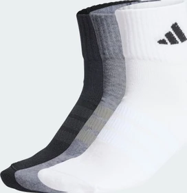 adidas Cushioned Sportswear Ankle Socken medium grey heather/white/black, 3 Paare