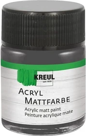 Kreul Acryl Mattfarbe, graphitgrau, 50ml
