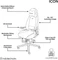 noblechairs Icon Gamingstuhl, weiß/schwarz Vorschaubild