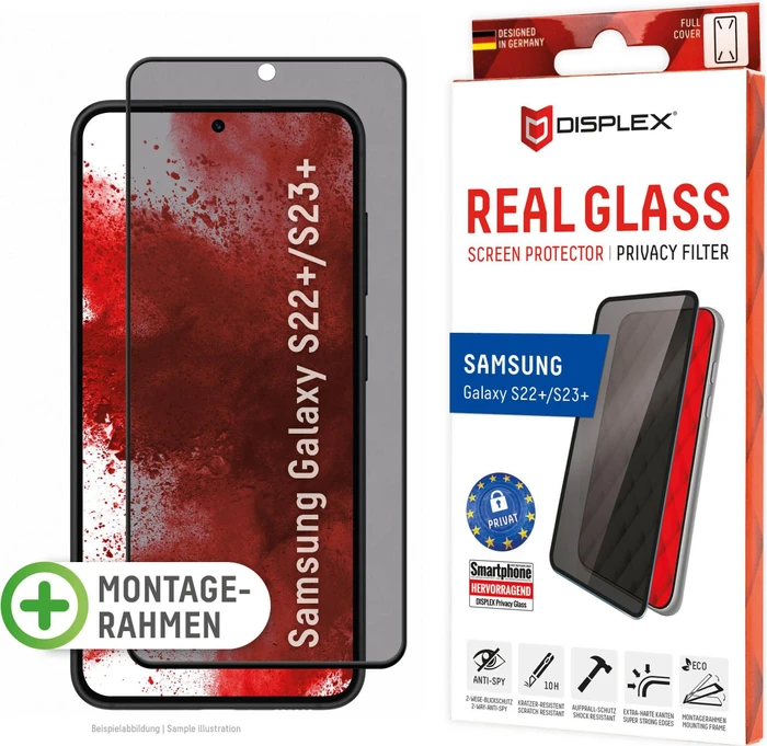 Displex Real Glass Full Cover Privacy für Samsung Galaxy S23+