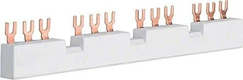 Hager Phasenschiene 3 polig mit Gabelanschluss 10mm² 63A für 4 Motorschutzschalter