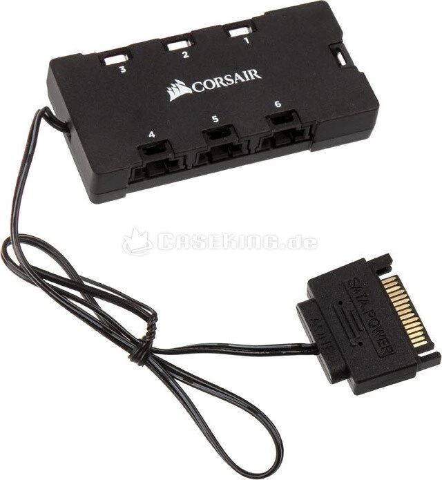 Corsair RGB Fan LED Hub für Corsair (Corsair Link), LED-Steuerung, schwarz