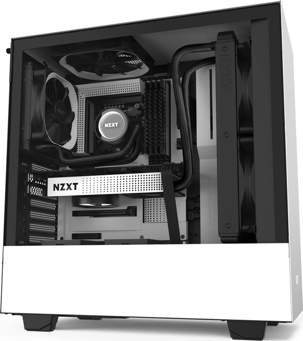 NZXT H510, weiß, Glasfenster