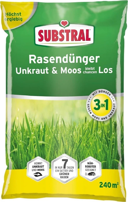 Evergreen Garden Care Substral Rasendünger Unkraut & Moos bleibt chancenLOS, 4kg