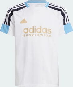 adidas Tiro Nations Pack T-Shirt kurzarm white/light blue/black/hazy beige (Junior)