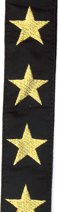 D'Addario Nylon Woven Guitar Strap Gold Star