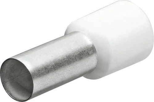 Knipex Aderendhülsen mit Kunststoffkragen 0.5mm² weiß 200 Stück