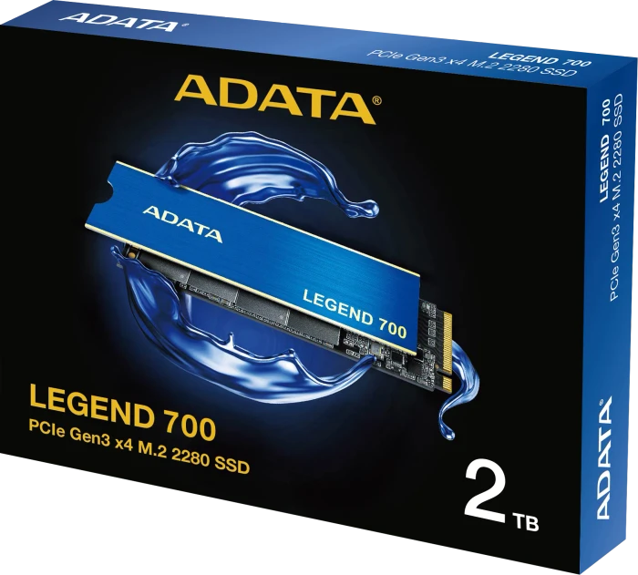 ADATA LEGEND 700 2TB, M.2 2280 / M-Key / PCIe 3.0 x4, Kühlkörper