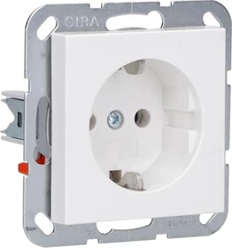Gira SCHUKO-Steckdose 16 A 250 V Steckklemmen, reinweiß glänzend