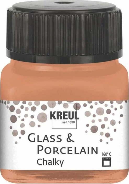 Kreul Glass & Porcelain Chalky Malfarbe, terracotta earth, 20ml