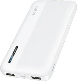 LogiLink Powerbank 10000mAh 2x USB-A 1x USB-C weiß