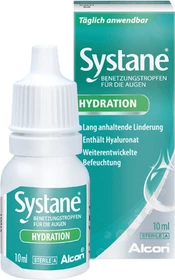 Alcon Systane Hydration Benetzung Augentropfen ohne Konservierungsmittel, 10ml