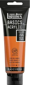 Liquitex Basics Acrylic vivid red orange, 118ml