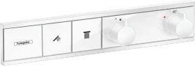 Hansgrohe RainSelect Thermostat Unterputz für 2 Verbraucher mattweiß