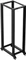 Lanberg Open Rack Series 19" Open Frame Rack 42HE, 4-Pfosten, mit Rollen, Flat Pack, tiefenverstellbar, 550-790mm, RAL 9004, 1000mm tief Vorschaubild