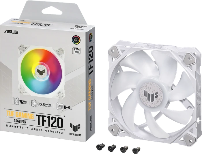 ASUS TUF Gaming TF120 ARGB White Edition, 120mm