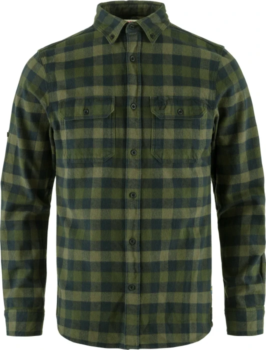 Fjällräven Skog Hemd langarm deep forest/laurel green (Herren)