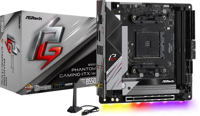 ASRock B550 Phantom Gaming-ITX/ax (AMD AM4)