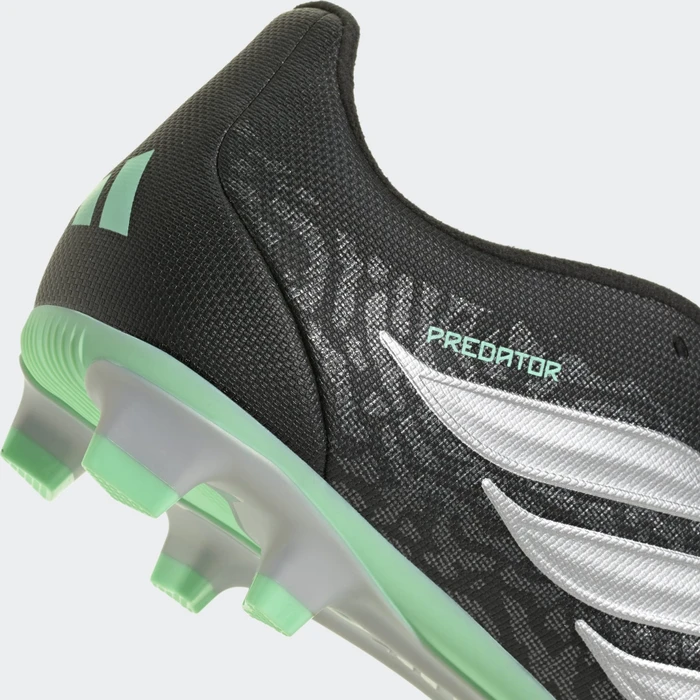 adidas Predator Club Fold-Over Tongue FG/MG core black/silver metallic/pulse mint (Herren)