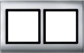 Merten Aquadesign Rahmen 2fach, aluminium