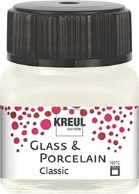 Kreul Glass & Porcelain Classic Malfarbe, elfenbein, 20ml