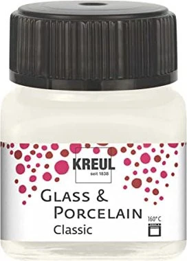 Kreul Glass & Porcelain Classic Malfarbe, elfenbein, 20ml