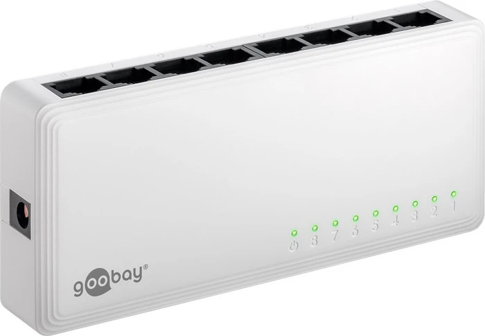 Wentronic goobay Desktop Gigabit Switch, 8x RJ-45