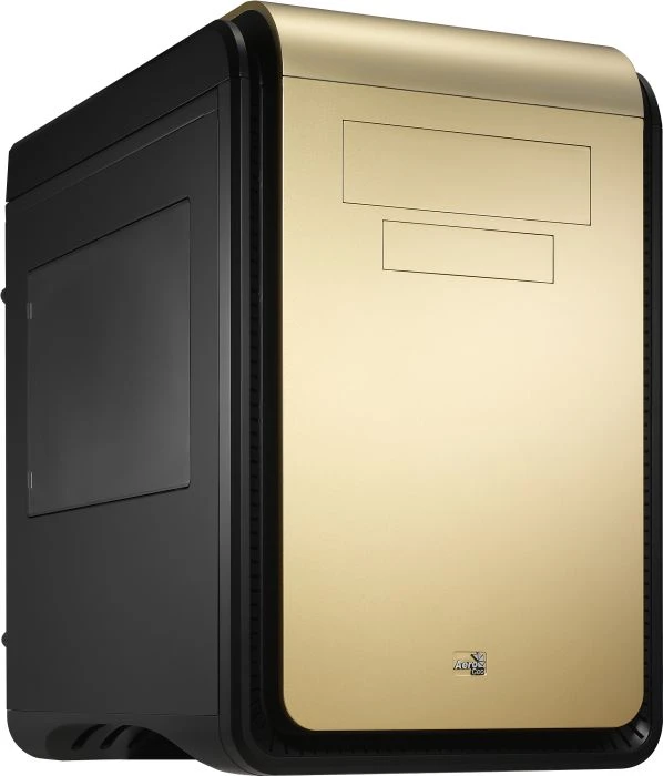 AeroCool DS Cube Gold Window Edition, Acrylfenster