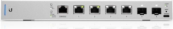 Ubiquiti UniFiSwitch 6 XG Desktop 10G Managed Switch, 4x RJ-45, 2x SFP+, PoE++
