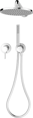 Keuco IXMO Brause-Set 3 Einhebelmischer für 2 Verbraucher mit Brausehalter und Kopfbrause chrom