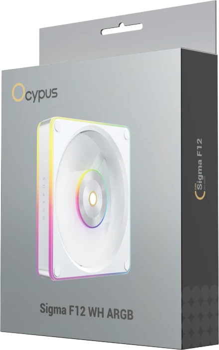 Ocypus Sigma F12 WH ARGB, weiß, 120mm