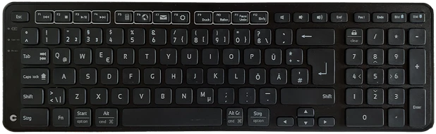 Contour Design Balance Keyboard BK Wireless, schwarz, USB, DE
