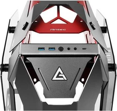 Antec Torque, anthrazit/rot, Glasfenster