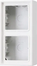 Jung Serie LS Aufputz-Kappe 2fach Duroplast, weiß