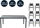 Home Deluxe Sol Madera Gartenmöbel-Set anthrazit, 7-tlg. (40171)