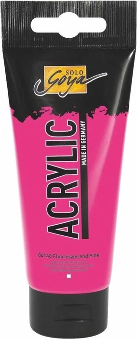 Kreul Solo Goya Acrylic Acrylfarbe, fluoreszierendes pink, 100ml