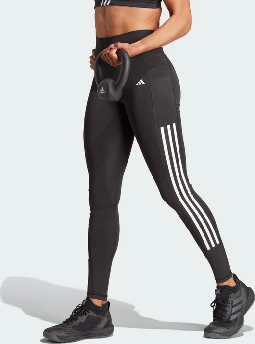 adidas Optime 3-Streifen Full-Length Hose lang black (Damen)