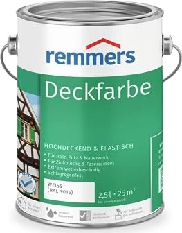 Remmers Deckfarbe weiß, 2.5l