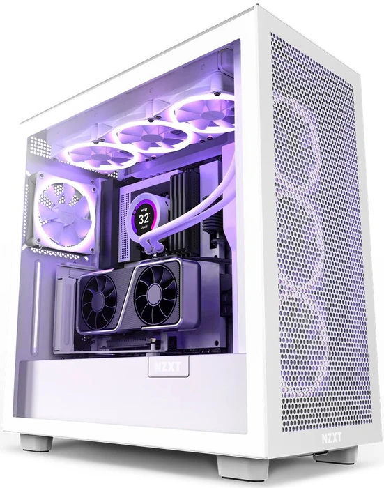 NZXT Vertical GPU Mounting Kit Riser Card, inkl. PCI-Slot Blende für H7, gewinkelt, PCIe 4.0, 175mm, weiß/schwarz