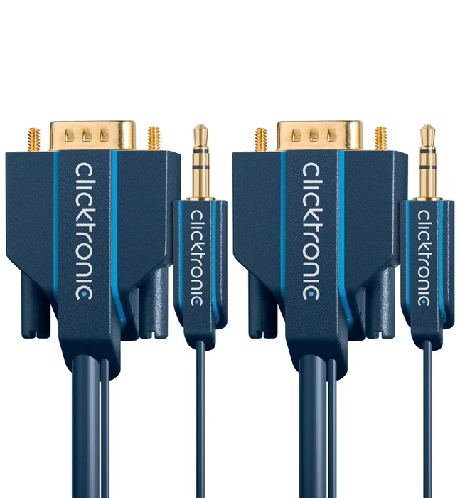Clicktronic VGA/Audio Kabel 3m