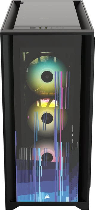 Corsair iCue 5000X RGB Signature Series Glitch, schwarz, Glasfenster