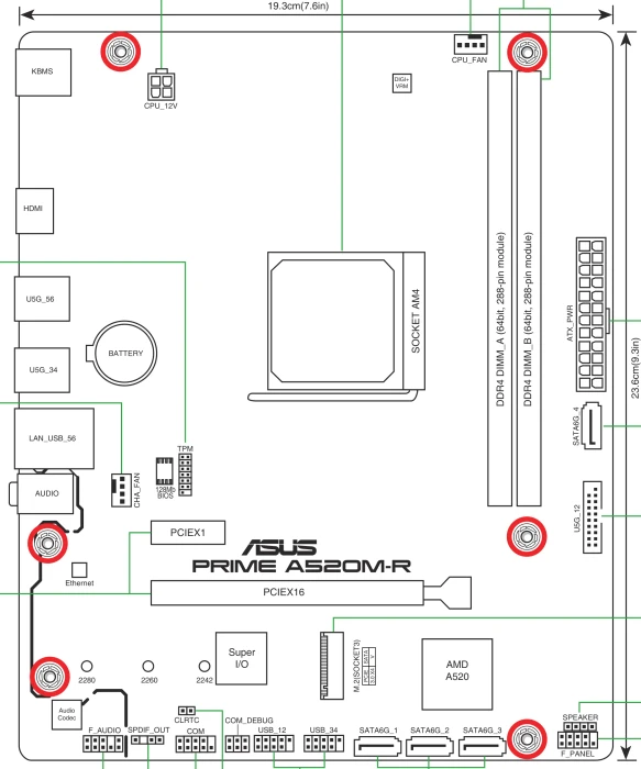 ASUS Prime A520M-R (AMD AM4)