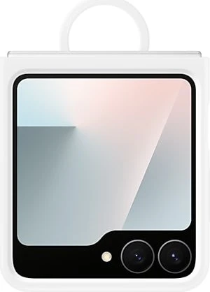 Samsung Silicone Case für Galaxy Z Flip7 FE/Flip6 weiß