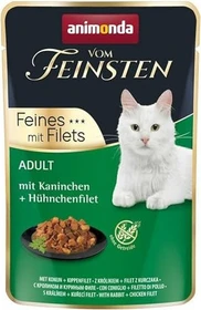 animonda Vom Feinsten Adult, mit Kaninchen + Hühnchenfilet, 1.53kg (18x 85g)
