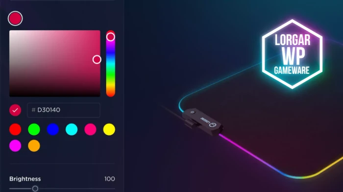 Lorgar Steller 919 Extra-Large RGB Gaming Mousepad, 900x360mm, schwarz